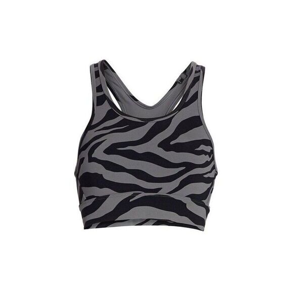 Varley Sports Bra Womens Small Gray Berkeley High Impact Racerback Zebra Print - Picture 1 of 4